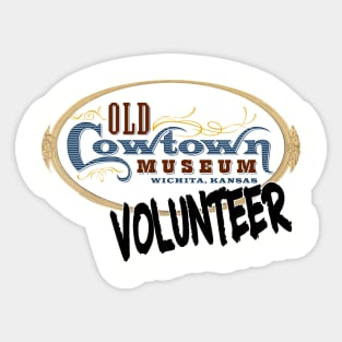 Cowtown Volunteer  (front Only) Sticker